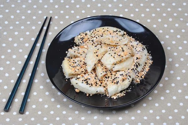 Chinese vegetable festival as grilled flour in mixed sugar and sesame as \