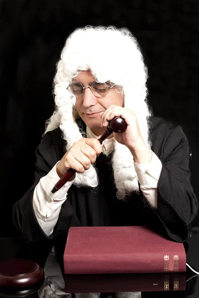 Portrait Of Male Lawyer with Judge Gavel And Book