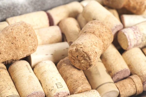 Close-ups of wine corks background
