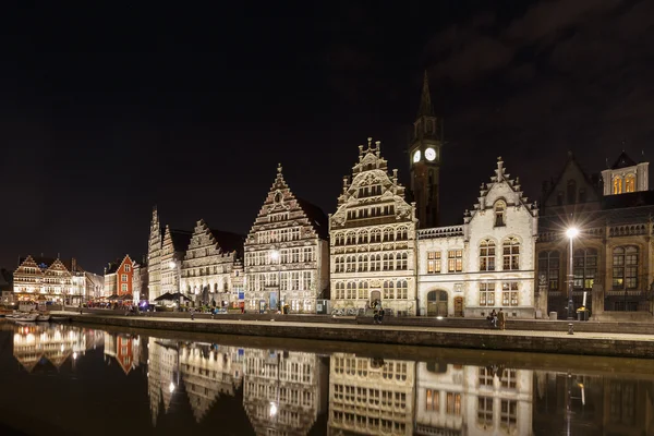 Historic center of city of Ghent at Belgium