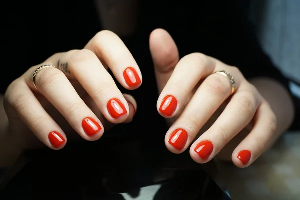 Awesome nails and beautiful clean manicure. Nails are natural. Manicure is made using nails drill machine.