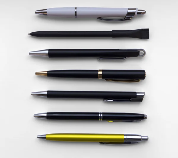 Set of different fountain pen,  with clipping path