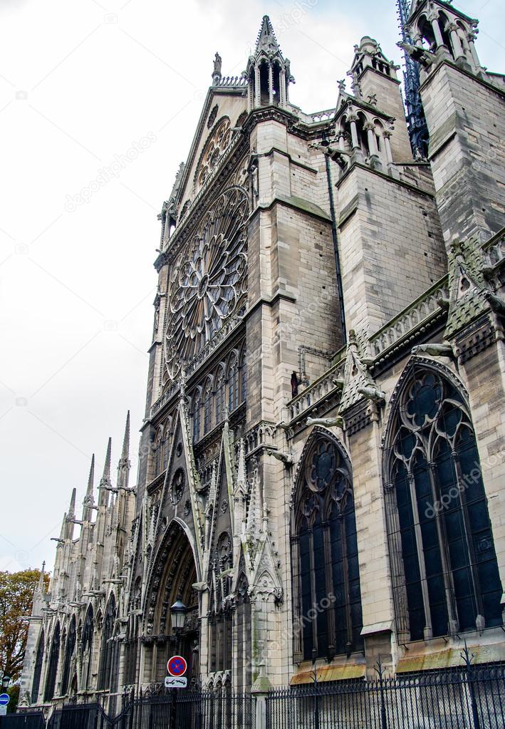 Multiple views of the old quarters of Paris and famous buildings near the Seine river, Paris