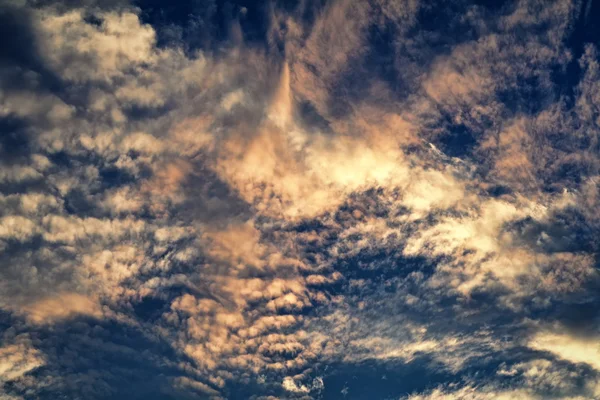 Clouds in the evening sky