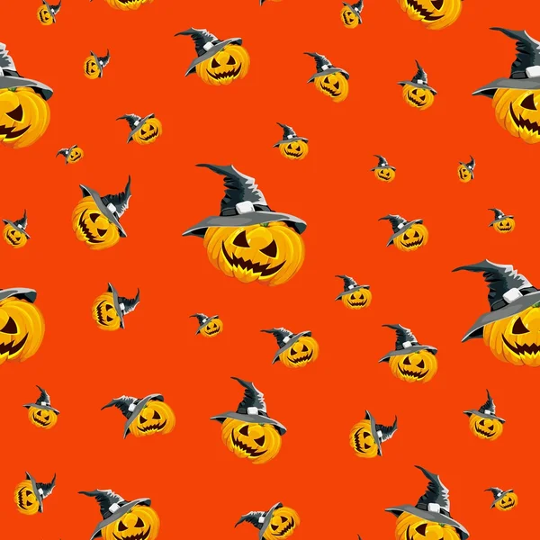 Seamless background for the holiday Halloween, saturated orange color.