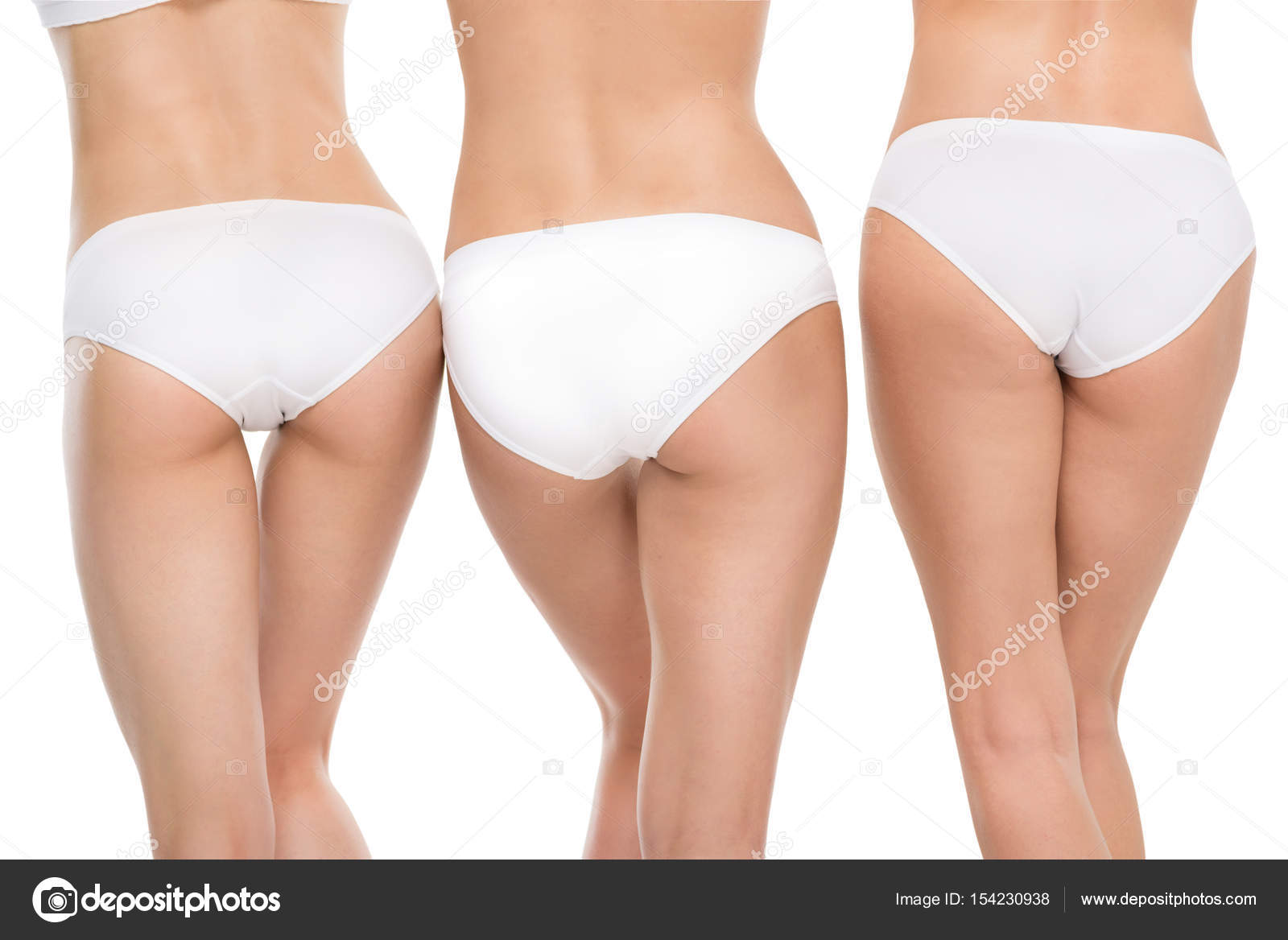 Girl white underwear