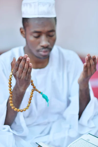 African Muslim Man Praying To God