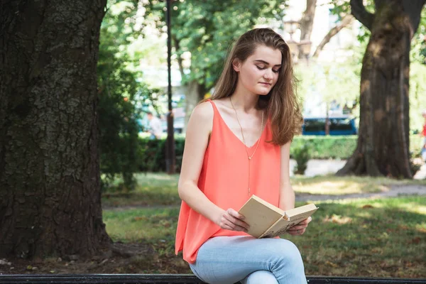Young woman with book