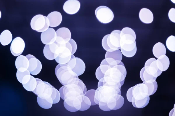 Bokeh luzes de Natal azuis — Fotografia de Stock