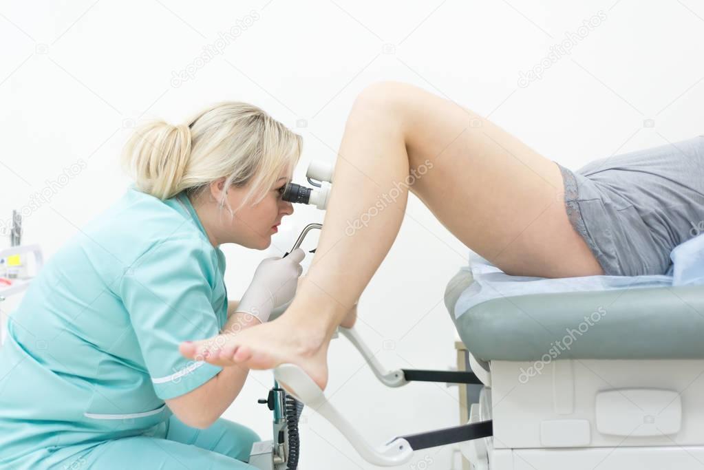 Female Gynecologist During Examination