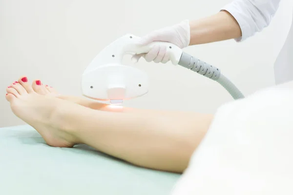 Laser hair removal on ladies legs