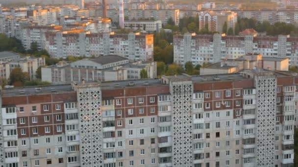 Ukraine, Ternopil, dormitory area — Stock Video