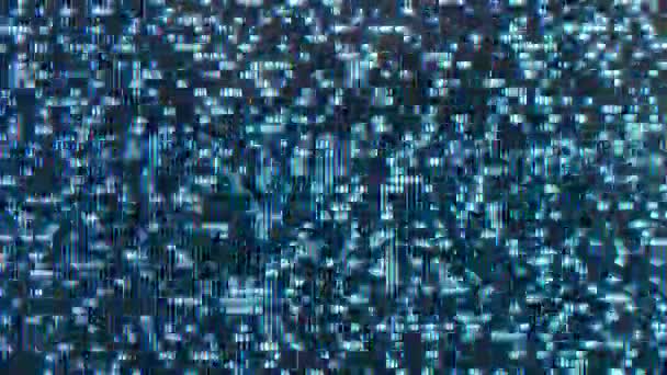 Sem TV de sinal, textura com efeito de ruído granulado de televisão para fundo — Vídeo de Stock