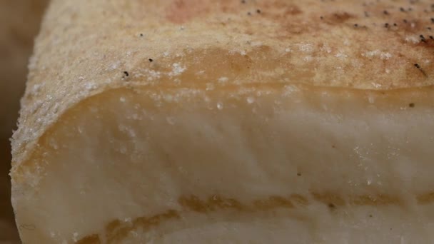 Pieces of raw pork lard close-up — Stock Footage Pieces of raw pork lard close-up Royalty Free Stock Video