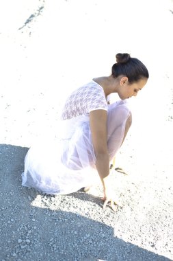 güzel bale dansçısı portre