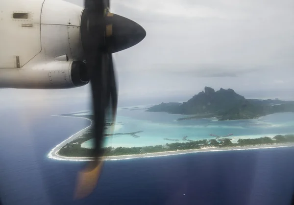 Bora Bora cloudy — Stock fotografie