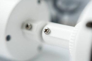 Beyaz renkli cctv güvenlik kamera kapatın