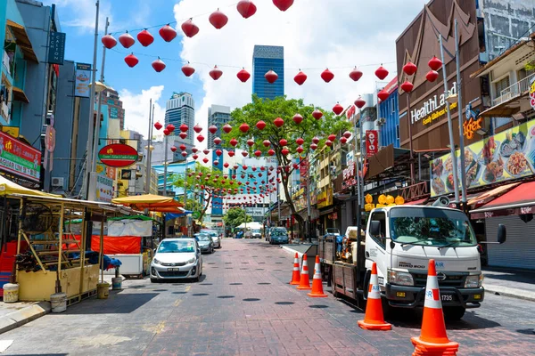 Straatrestaurants Kuala Lumpur Straten Van Azië Kuala Lumpur Maleisië 2020 — Stockfoto