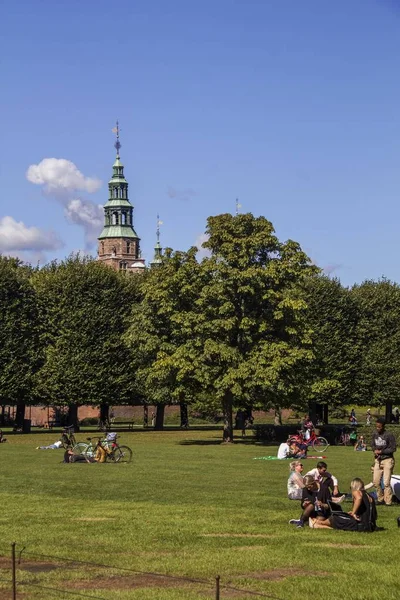 Castelo de Rosenborg Jardim, Copenhaga, Dinamarca, Europa — Fotografia de Stock
