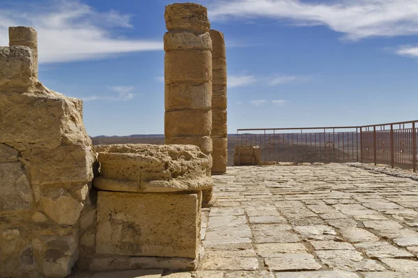 Světového dědictví Unesco národní Park Ejn Avdat web, Negevská poušť — Stock fotografie
