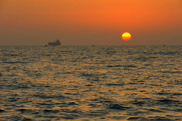 Mediterranean coast in southern Israel