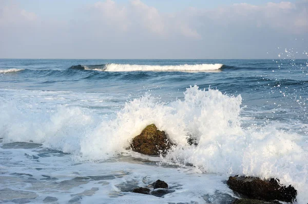 Costa mediterrânica no sul de Israel — Fotografia de Stock