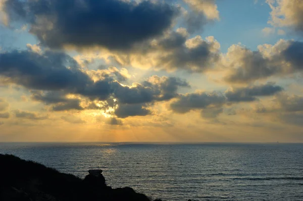 Kust van de Middellandse Zee in het zuiden van Israël — Stockfoto