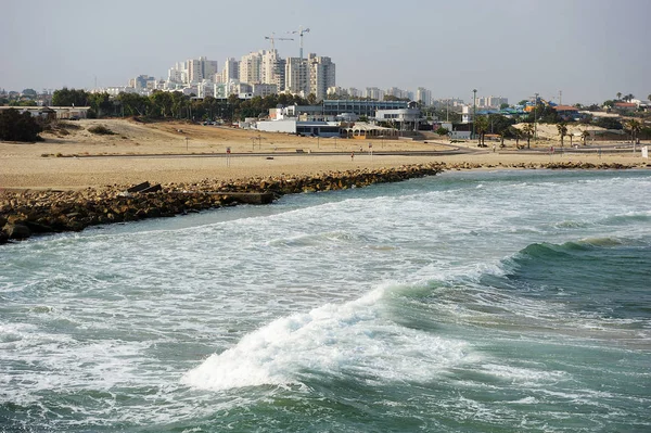 Földközi-tenger partján, a Dél-izraeli — Stock Fotó
