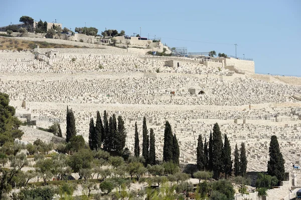 Kidron Valley and the Mount of Olives — Stock Photo, Image