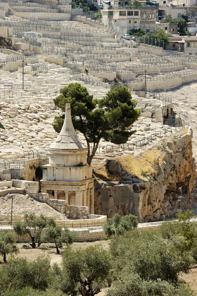 La vallée du Cédron et le Mont des Oliviers en Israël — Photo