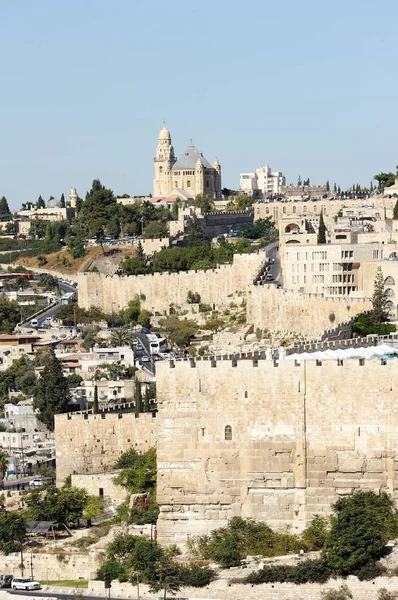 Jerusalén, vista de la ciudad vieja — Foto de Stock