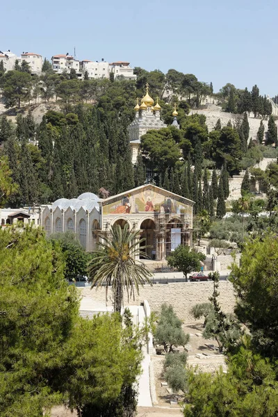 La Vallée du Cédron et le Mont des Oliviers — Photo