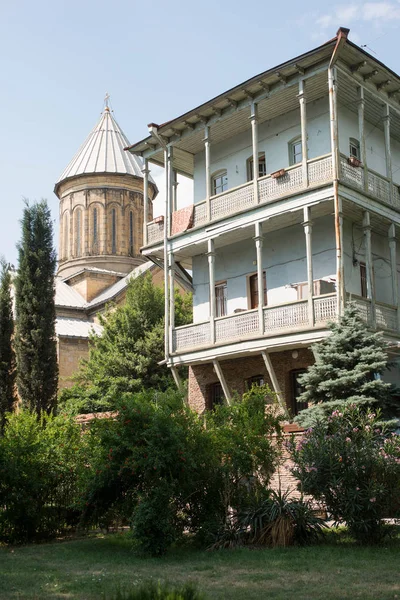 Stare domy w Tbilisi — Zdjęcie stockowe