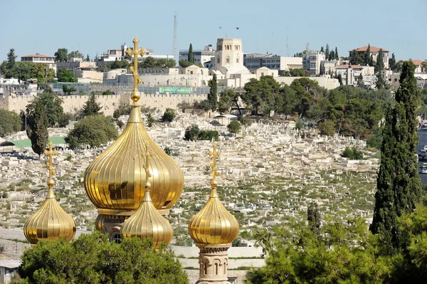 Jerusalem, Blick auf die Altstadt Stockbild