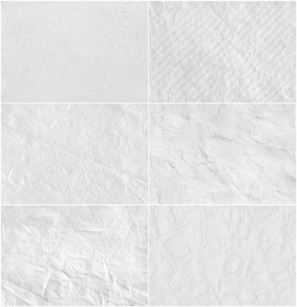 Establecer textura creativa de papel blanco . —  Fotos de Stock