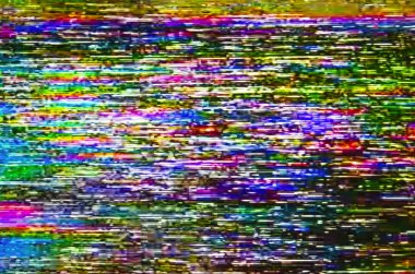Gerçek ekran renkli test televizyon dijital aksaklık. Gürültü arka plan.