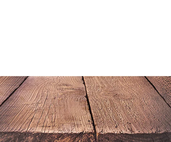 Prospettiva di legno vuota sullo sfondo bianco . — Foto Stock
