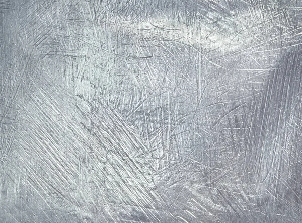 Worn metal plate steel background. Silver foil. — Stock Photo, Image