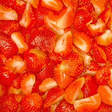 Vektör taze çilek arka plan. Gerçekçi illüstrasyon. Eps10