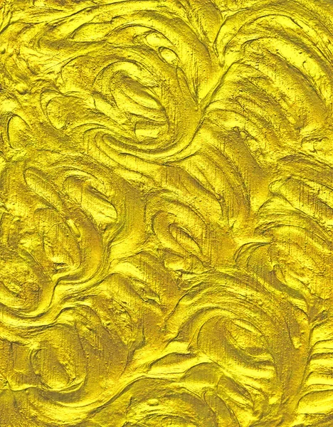 Líquido Acrílico Lujo Fondo Dorado Con Abstracto Excelente Patrón — Foto de Stock