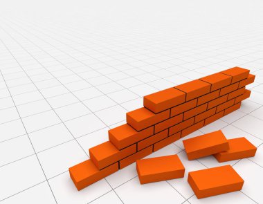 tuğla duvar parçası 