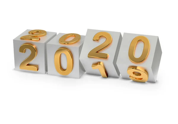 Resumen del nuevo año 2020 — Foto de Stock