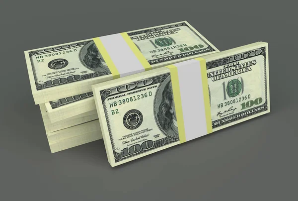 Money stack of dollars. Finance concepts — Stock Photo, Image