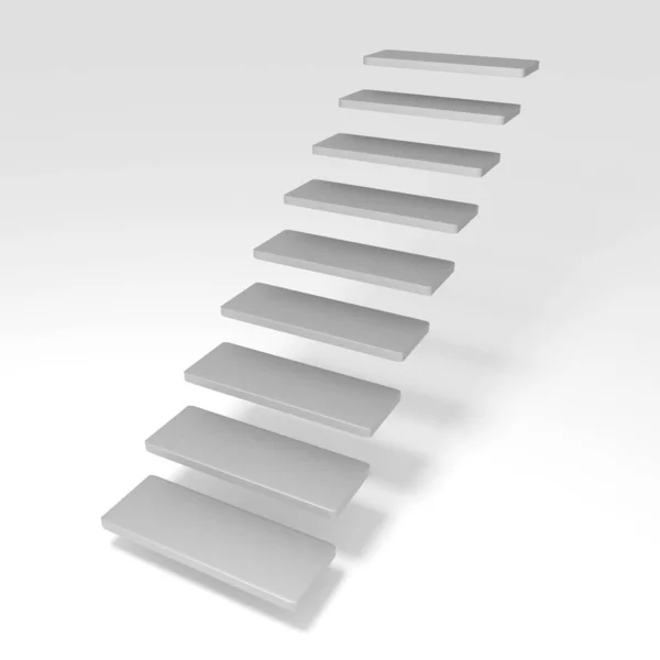 Лестница со ступенями в воздухе — стоковое фото