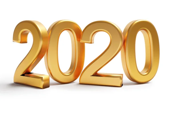 Números de ouro de Ano Novo 2020 — Fotografia de Stock