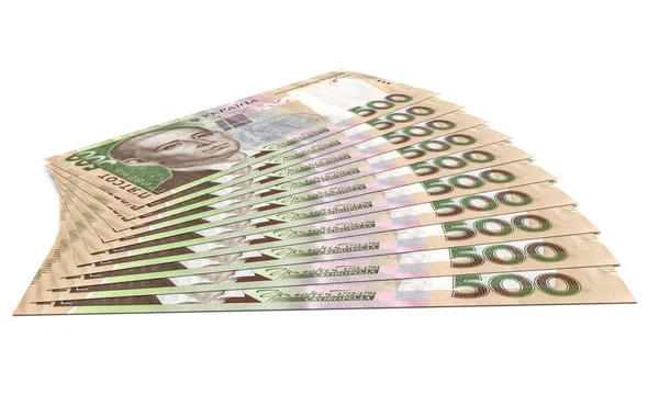 Stack of hryvnia ukrainian money. Business concept — Stock Photo, Image