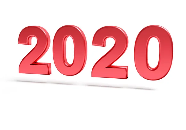 Números rojos de Año Nuevo 2020 —  Fotos de Stock