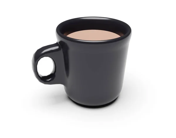 Trinken. Tasse Kaffee isoliert auf weißem Hintergrund — Stockfoto