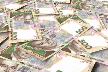 Hryvnia Ukrayna parası geçmişi. İş konsepti