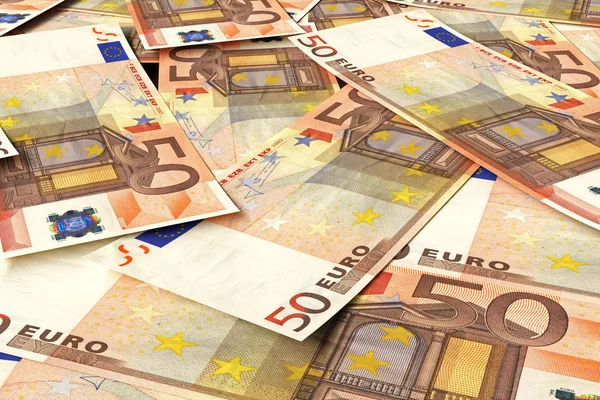 Empilhamento de dinheiro em euros — Fotografia de Stock